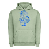 Pigment Oil Green blue dragon Urban Hoodie - RanaPortraitStore