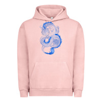 Pigment Salmon blue dragon Urban Hoodie - RanaPortraitStore