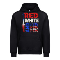 Black red white and pew pew pew Urban Hoodie - texasbilliewilder