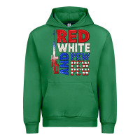 Emerald red white and pew pew pew Urban Hoodie - texasbilliewilder