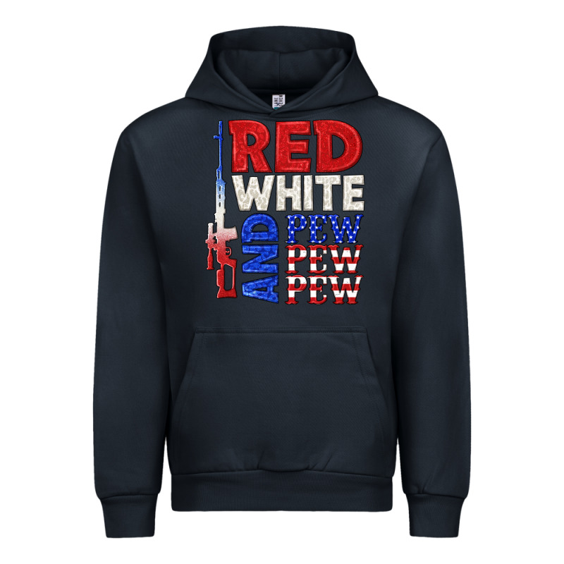 Red White And Pew Pew Pew Urban Hoodie by texasbilliewilder | Teevron