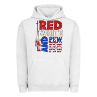 Pigment Lunar Rock red white and pew pew pew Urban Hoodie - texasbilliewilder