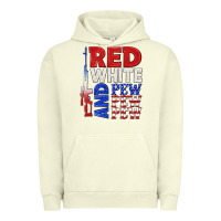 Pigment Pistachio red white and pew pew pew Urban Hoodie - texasbilliewilder