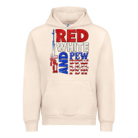 Sandshell red white and pew pew pew Urban Hoodie - texasbilliewilder