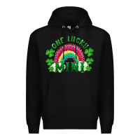 Black st patrick's day one lucky mini Premium Hoodie - RanaPortraitStore
