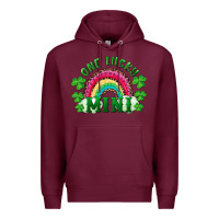 Burgundy st patrick's day one lucky mini Premium Hoodie - RanaPortraitStore