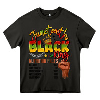 Asphalt juneteenth black king Heavy Core Tee - LillyAllenDesigns