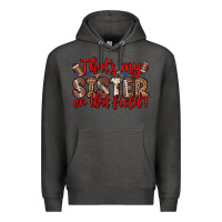 Charcoal Heather that s my sister on that field Premium Hoodie - Zillion Design Studio