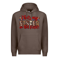 Coffee that s my sister on that field Premium Hoodie - Zillion Design Studio