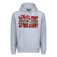 Heather Grey that s my sister on that field Premium Hoodie - Zillion Design Studio