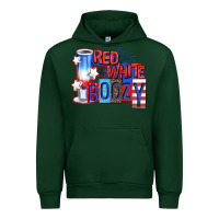 Forest Green red white boozy billie wilder Urban Hoodie - texasbilliewilder