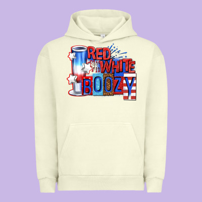 Urban Hoodie red white boozy billie wilder