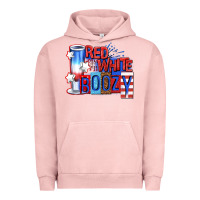 Pigment Salmon red white boozy billie wilder Urban Hoodie - texasbilliewilder