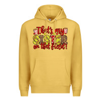 Antique Gold that s my sister on that field Premium Hoodie - Zillion Design Studio