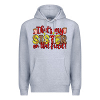 Heather Grey that s my sister on that field Premium Hoodie - Zillion Design Studio