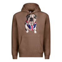 Chestnut english bulldog Premium Hoodie - RanaPortraitStore