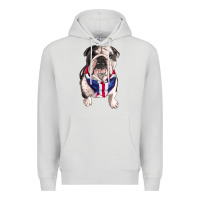 Dove Grey english bulldog Premium Hoodie - RanaPortraitStore