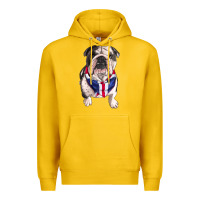 Lemon english bulldog Premium Hoodie - RanaPortraitStore