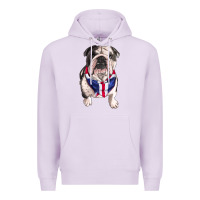 Lilac english bulldog Premium Hoodie - RanaPortraitStore