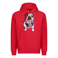 Red english bulldog Premium Hoodie - RanaPortraitStore