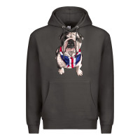Smoke english bulldog Premium Hoodie - RanaPortraitStore
