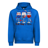 Cobalt red wine and blue wine glasses Urban Hoodie - texasbilliewilder