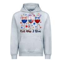 Heather Grey red wine and blue wine glasses Urban Hoodie - texasbilliewilder