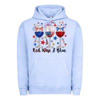 Pigment Grape Ice red wine and blue wine glasses Urban Hoodie - texasbilliewilder