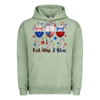 Pigment Oil Green red wine and blue wine glasses Urban Hoodie - texasbilliewilder