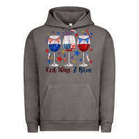 Pigment Tornado red wine and blue wine glasses Urban Hoodie - texasbilliewilder