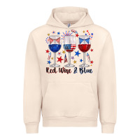 Sandshell red wine and blue wine glasses Urban Hoodie - texasbilliewilder