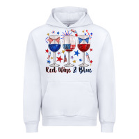 White red wine and blue wine glasses Urban Hoodie - texasbilliewilder