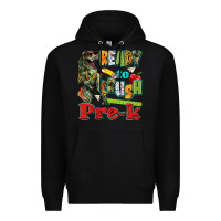 Black ready to crush pre k Premium Hoodie - texasbilliewilder