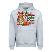 Heather Grey gingerbread wishes and cocoa kisses Urban Hoodie - Zillion Design Studio