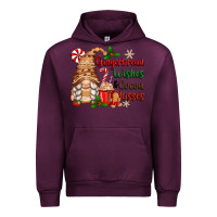 Mauve Wine gingerbread wishes and cocoa kisses Urban Hoodie - Zillion Design Studio