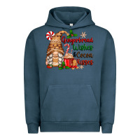 Pigment Midnight Navy gingerbread wishes and cocoa kisses Urban Hoodie - Zillion Design Studio