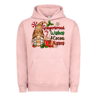Pigment Salmon gingerbread wishes and cocoa kisses Urban Hoodie - Zillion Design Studio