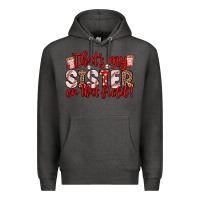 Charcoal Heather that s my sister on that field Premium Hoodie - Zillion Design Studio