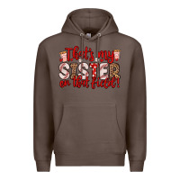 Coffee that s my sister on that field Premium Hoodie - Zillion Design Studio