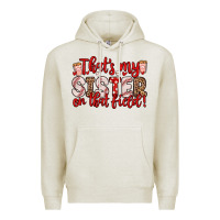 Oatmeal Heather that s my sister on that field Premium Hoodie - Zillion Design Studio