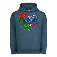 Pigment Midnight Navy red white rawr billie wilder Urban Hoodie - texasbilliewilder