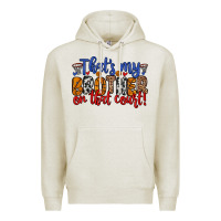 Oatmeal Heather that s my brother on that field Premium Hoodie - Zillion Design Studio