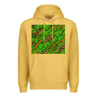 Antique Gold distressed shamrock and leopard Premium Hoodie - RanaPortraitStore