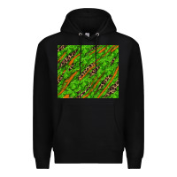 Black distressed shamrock and leopard Premium Hoodie - RanaPortraitStore