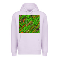 Lilac distressed shamrock and leopard Premium Hoodie - RanaPortraitStore