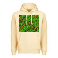 Pina Colada distressed shamrock and leopard Premium Hoodie - RanaPortraitStore