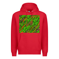 Red distressed shamrock and leopard Premium Hoodie - RanaPortraitStore