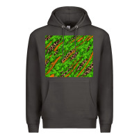 Smoke distressed shamrock and leopard Premium Hoodie - RanaPortraitStore