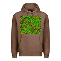 Chestnut distressed shamrock and leopard Premium Hoodie - RanaPortraitStore