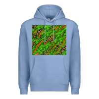 Colony Blue distressed shamrock and leopard Premium Hoodie - RanaPortraitStore